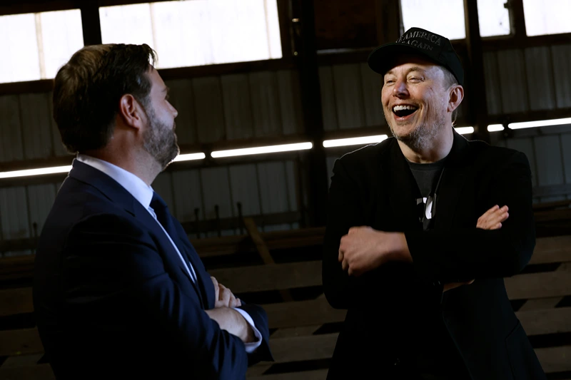 Musk is thinking about stepping back from establishing a third party and is contemplating financially supporting Vance in 2028.