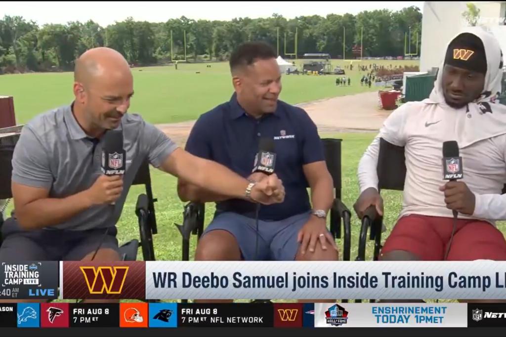 NFL reporter experiences an uncomfortable moment with Deebo Samuel after mentioning his finger injury