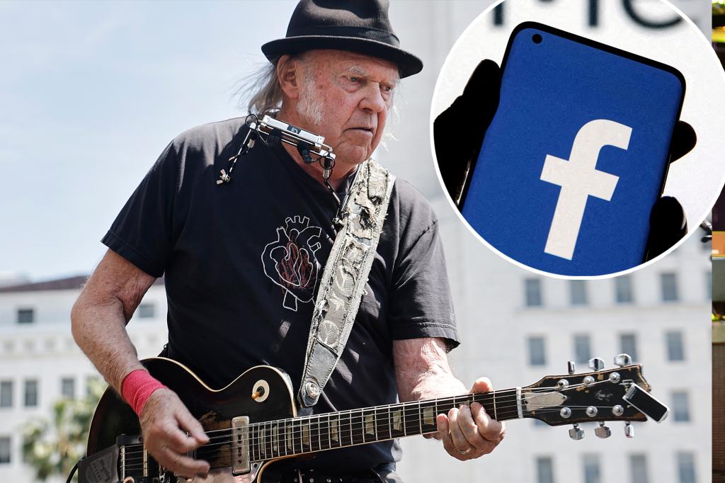 Neil Young leaves Facebook due to its policies on AI chatbots and kids