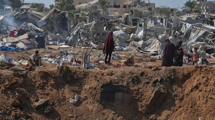 Netanyahu claims Israel didn’t carry out a ‘Dresden bombing’ in Gaza, yet it has.