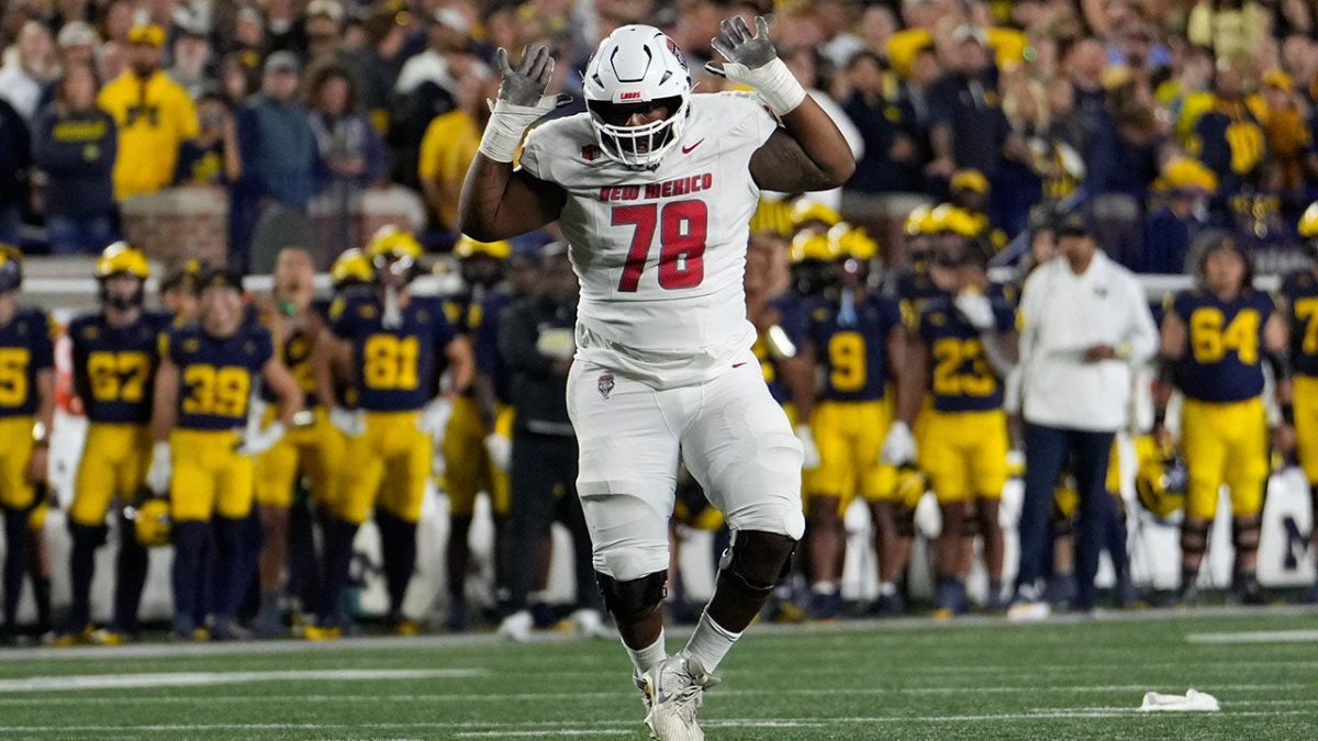 New Mexico lineman flees after short confrontation with Michigan player