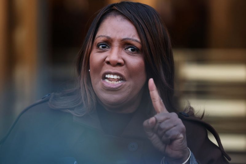 New York Attorney General Letitia James issued a subpoena by the Department of Justice