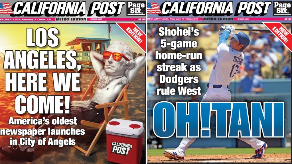 New York Post starts California operation with LA base