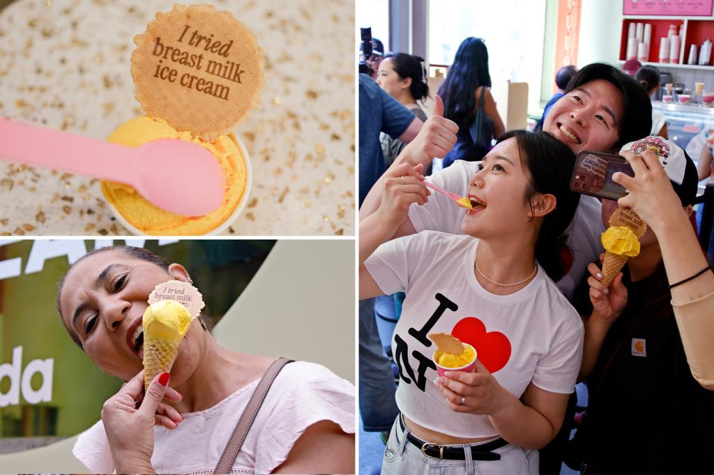 New Yorkers embracing new breast milk flavored ice cream in Brooklyn