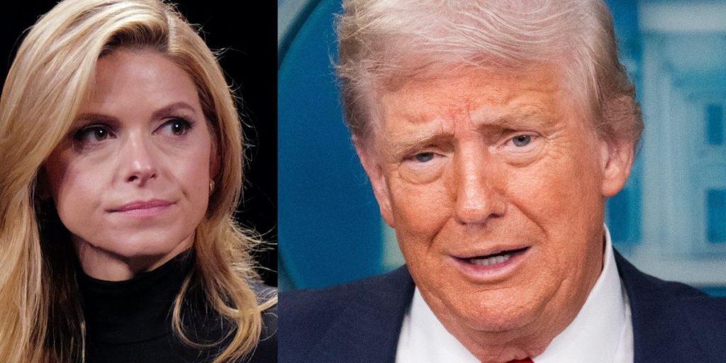 News anchor shows clear distress as analyst comments that anger over Epstein files hasn't impacted Trump.