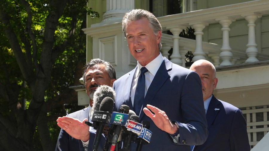Newsom requests DHS records on Border Patrol activity outside press event