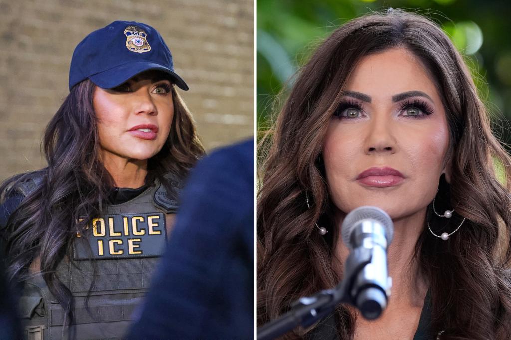 Noem moved to military housing temporarily following serious doxxing and threats to her life.