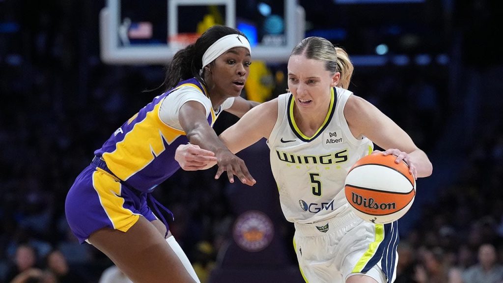 Paige Bueckers scores 44 points in Wings' close defeat against Sparks