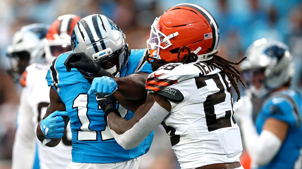 Panthers' Xavier Legette and Browns' Rayshawn Jenkins ejected following preseason fight