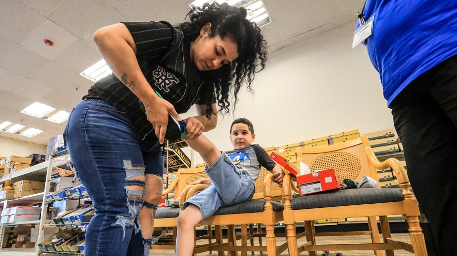 Parents approach back-to-school shopping with concern about Trump tariffs.