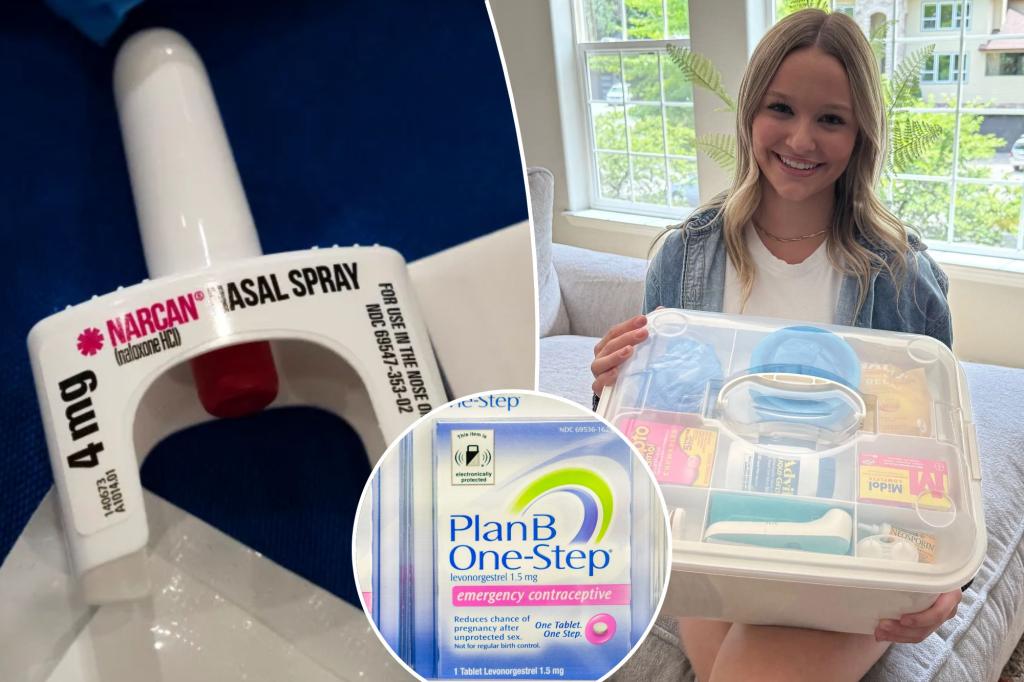 Parents prepare emergency kits for college-bound children — Narcan, Plan B included