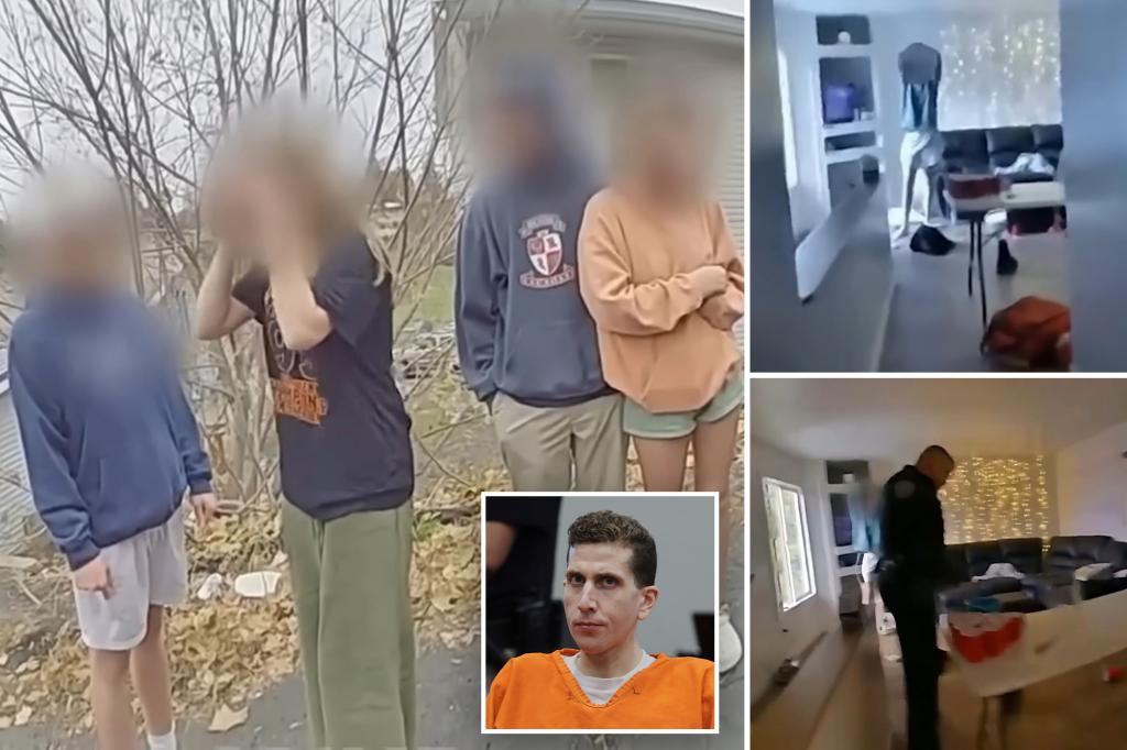 Police body camera video reveals the discovery of Bryan Kohberger's victims in Idaho.