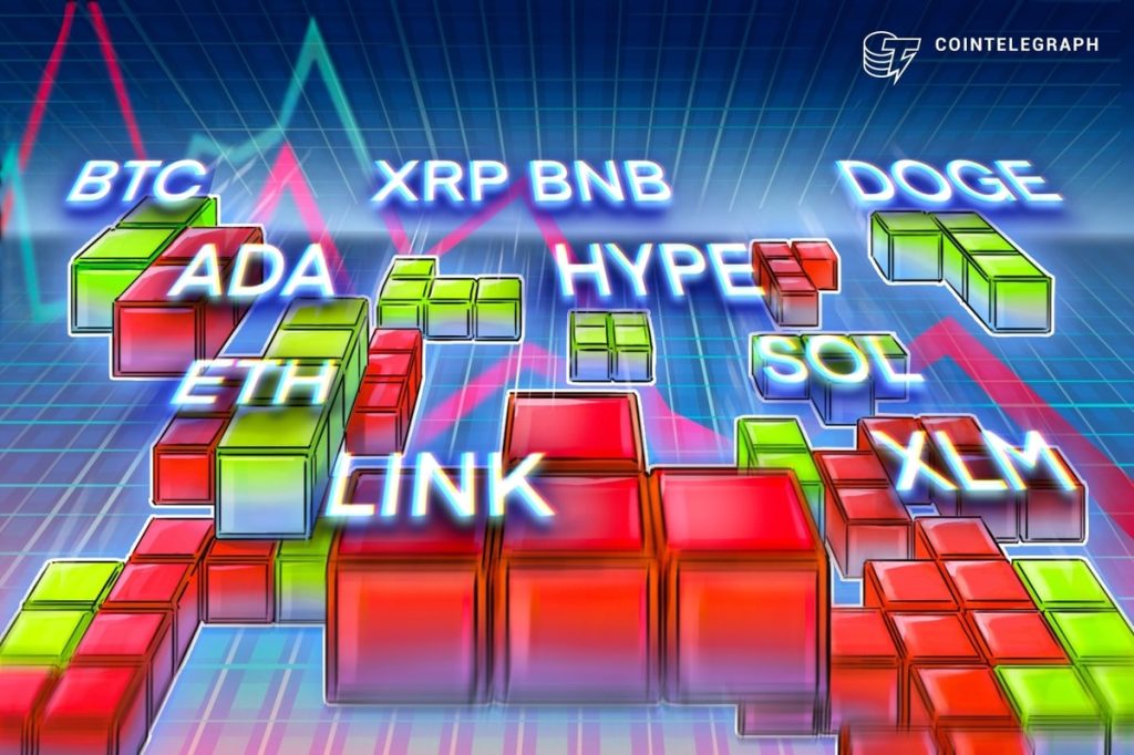 Price forecasts for 8/20: BTC, ETH, XRP, BNB, SOL, DOGE, ADA, LINK, HYPE, XLM