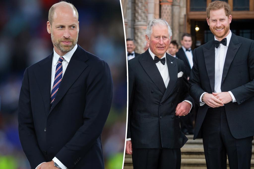Prince Harry is expected to meet with King Charles while Prince William declines to make amends.