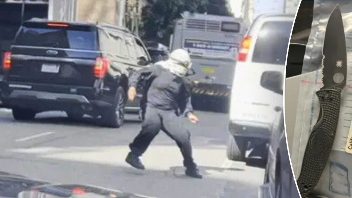 Protester with a knife menaces ICE agent and their family at San Francisco federal courthouse