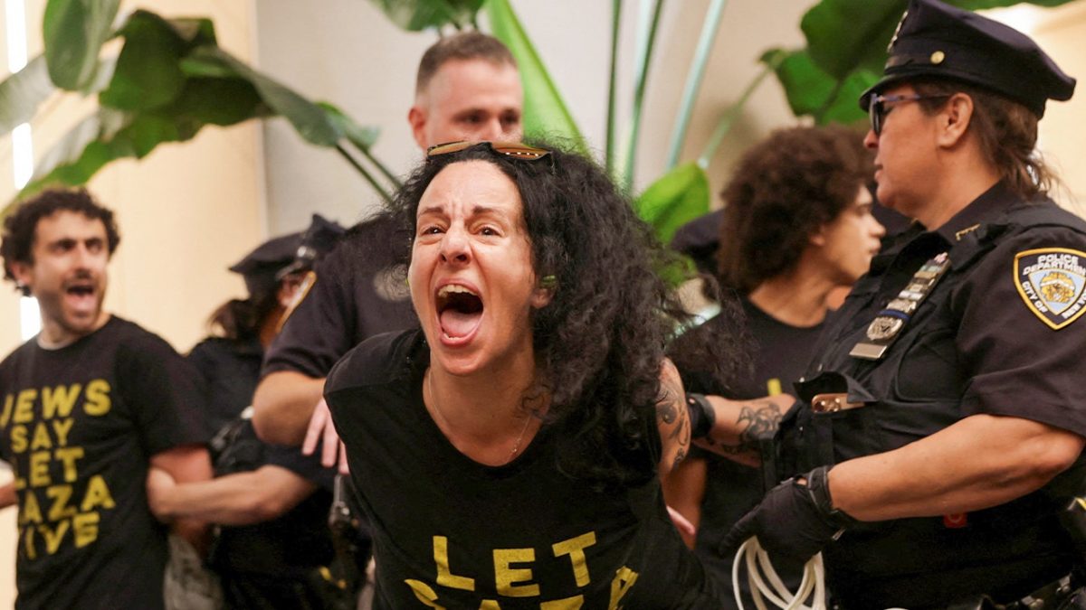 Protesters against Israel taken into custody at Schumer and Gillibrand's NYC offices