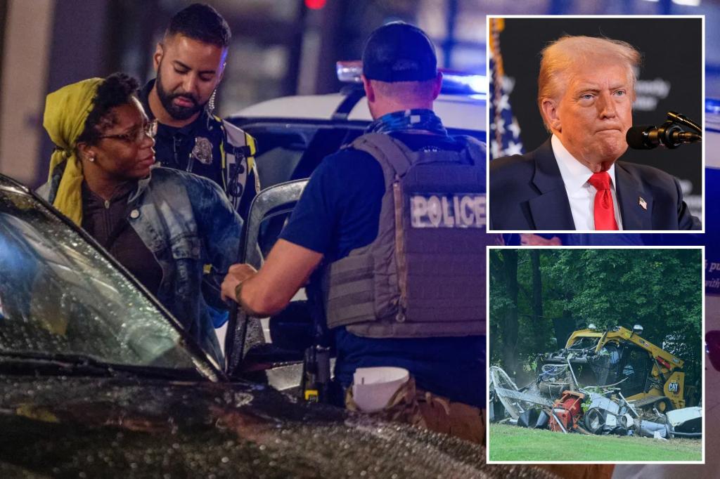 Protesters in DC confront police at local checkpoint following Trump's federal intervention