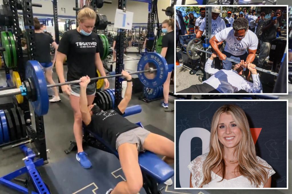 Riley Gaines mocks Zohran Mamdani for his unsuccessful bench press attempt