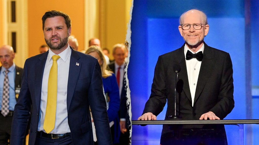 Ron Howard taken aback by JD Vance's controversial political language