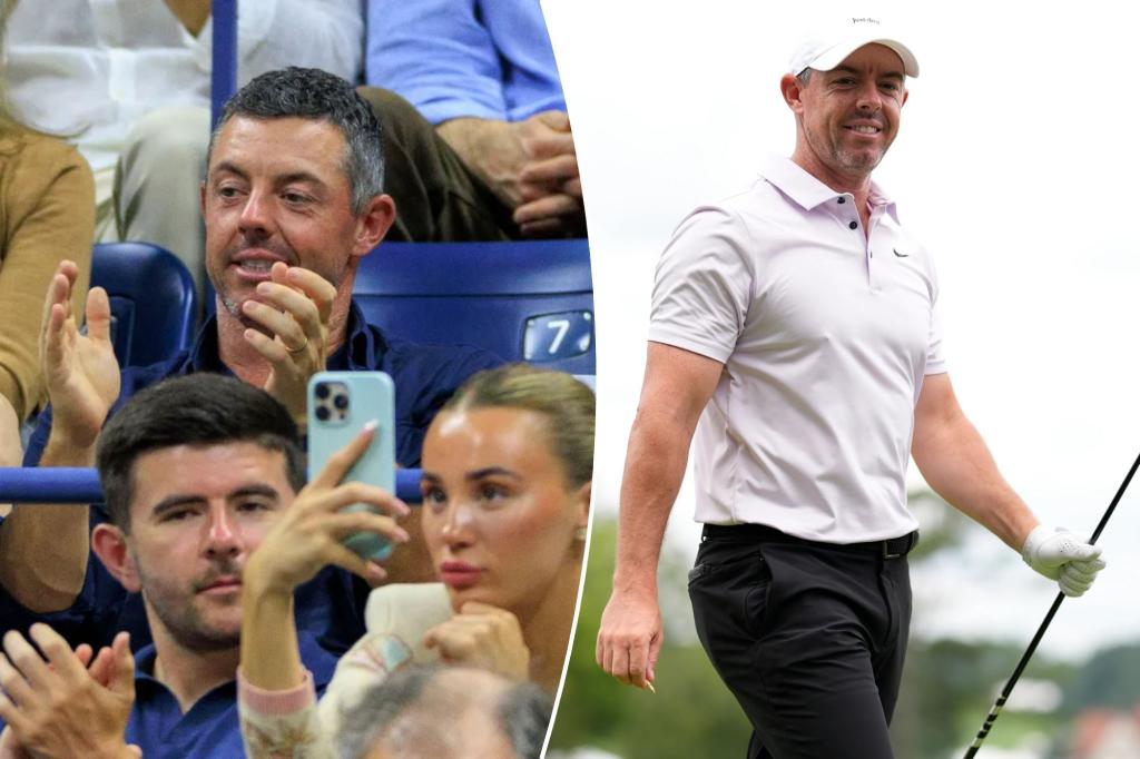 Rory McIlroy seen at US Open shortly after a frustrating conclusion to the PGA season