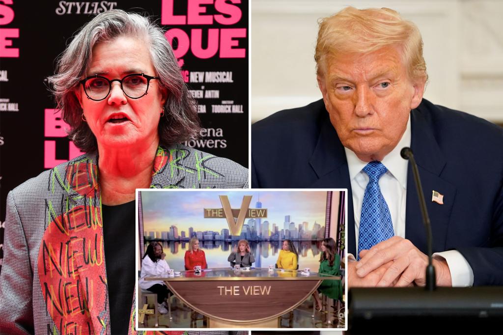 Rosie O'Donnell says ABC will end 'The View' to satisfy President Trump