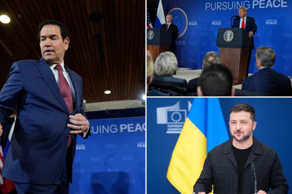 Rubio states that Russia wants something from the peace agreement while Putin insists on Ukraine's Donetsk region.