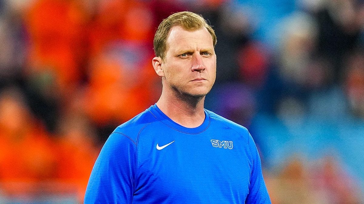 SMU coach Rhett Lashlee describes ESPN rankings as 'fixed' following recent updates.