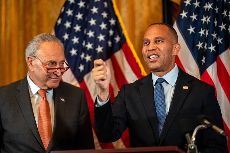 Schumer and Jeffries send a letter to GOP leaders, pledge to oppose the upcoming CR without bipartisan agreement.