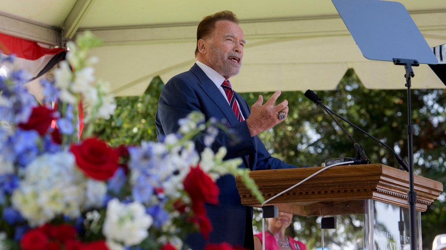 Schwarzenegger returns to politics with a focus on redistricting reform