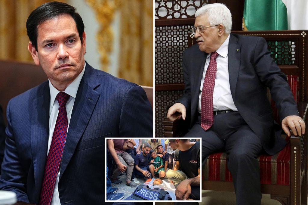 Secretary of State Marco Rubio prevents Palestinian officials from participating in UN general assembly