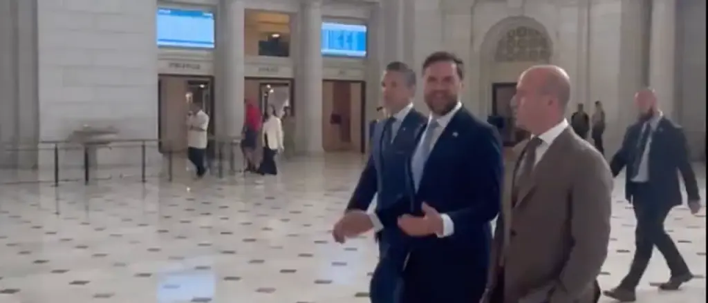 See JD Vance and Pete Hegseth Take a Walk Through a Key Location to Evaluate Trump’s Crime Reduction Efforts in DC