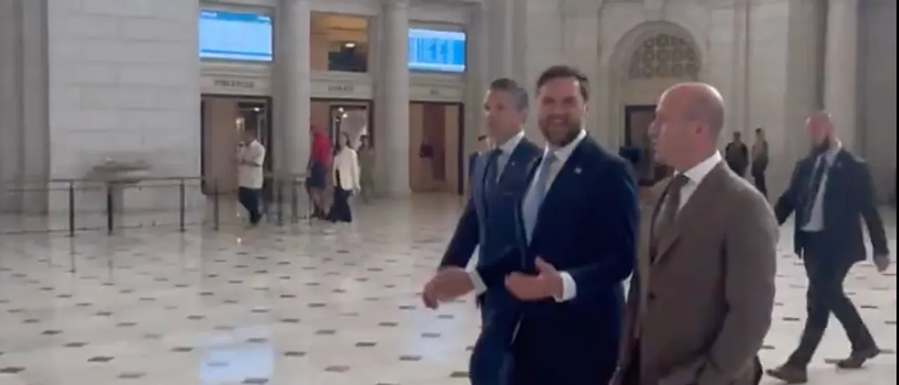 See JD Vance and Pete Hegseth Take a Walk Through a Key Location to Evaluate Trump’s Crime Reduction Efforts in DC