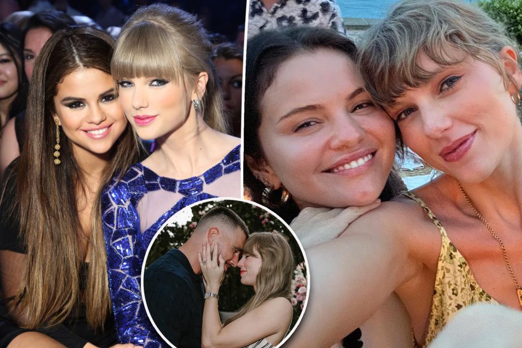 Selena Gomez shares her thoughts on Taylor Swift's engagement to Travis Kelce.