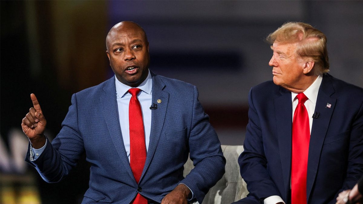 Sen. Tim Scott focused on Christian values and his support for Trump during a CBS appearance.