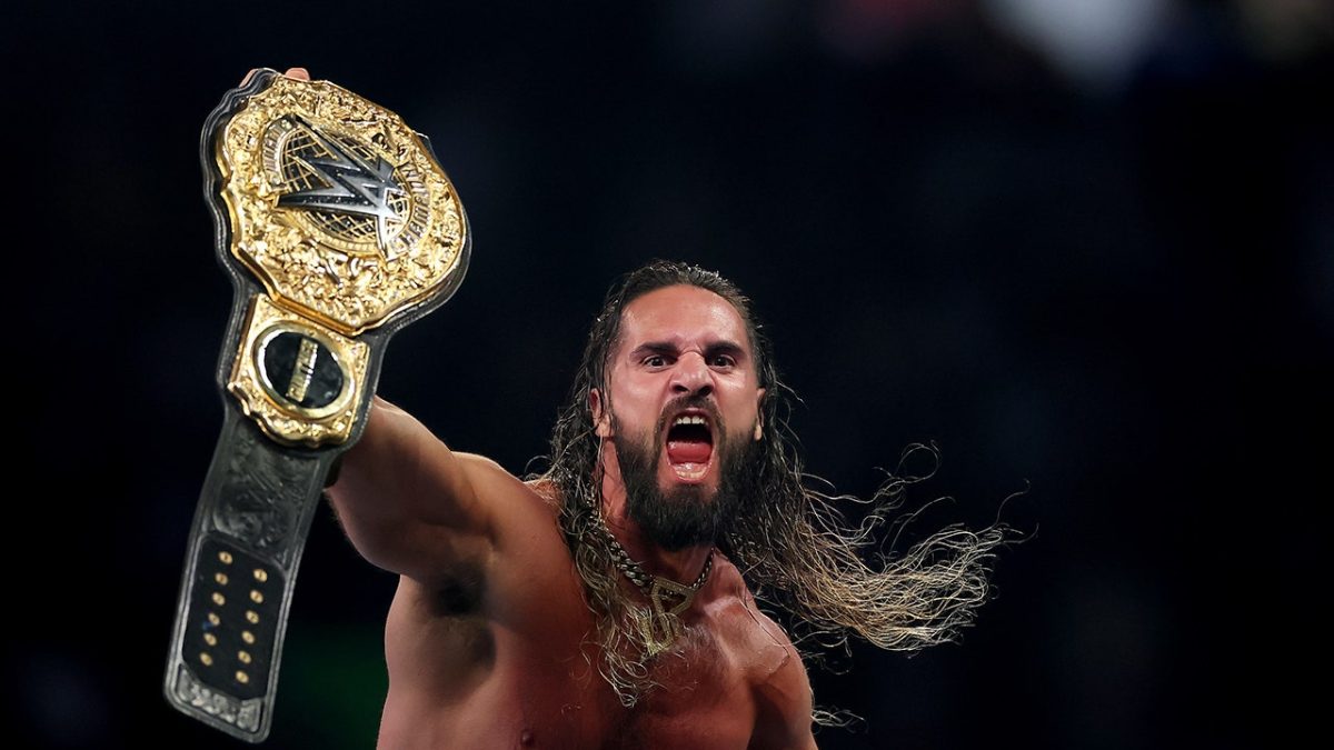 Seth Rollins takes the World Heavyweight Championship from CM Punk at SummerSlam 2025