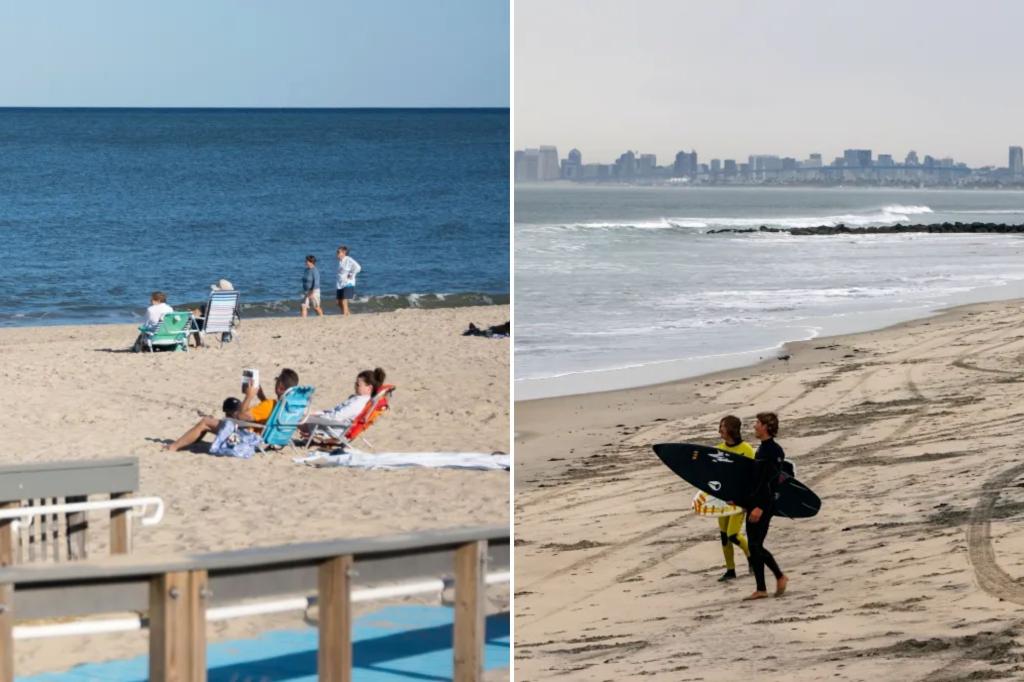 Sewage issues at coastal beaches affect Labor Day activities.