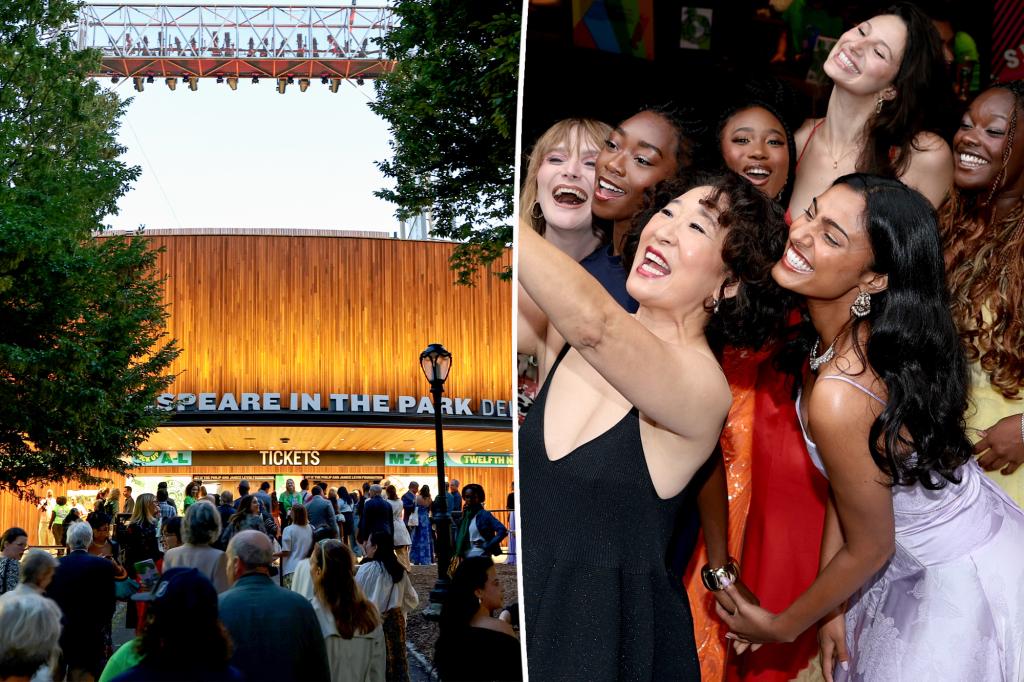 Shakespeare in the Park attracts a glamorous audience for its opening