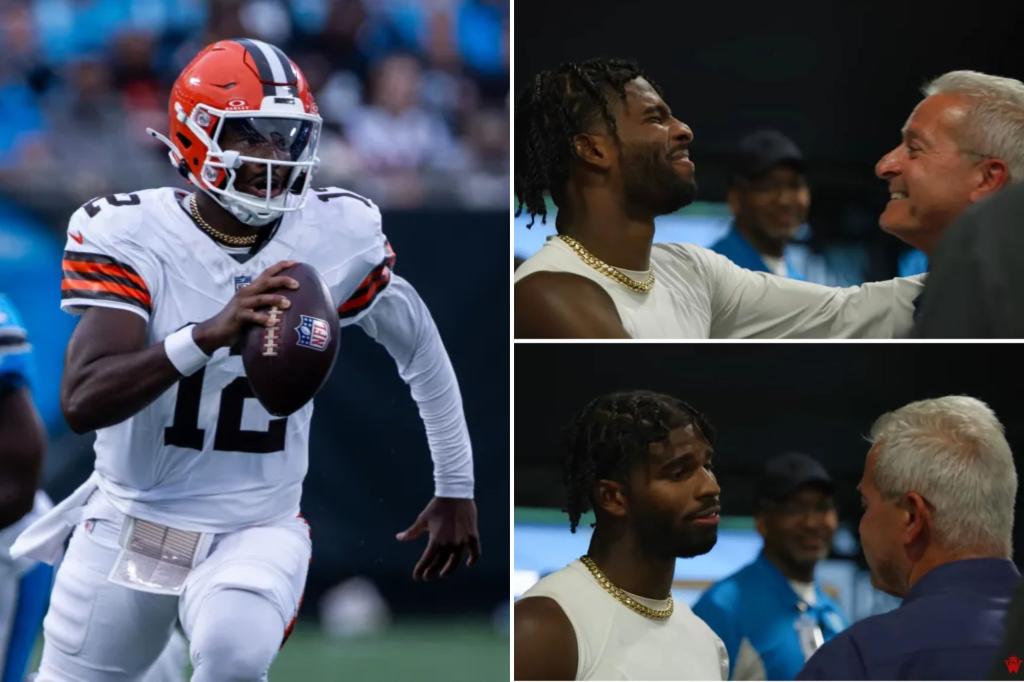 Shedeur Sanders addresses Browns beat reporter following impressive preseason performance