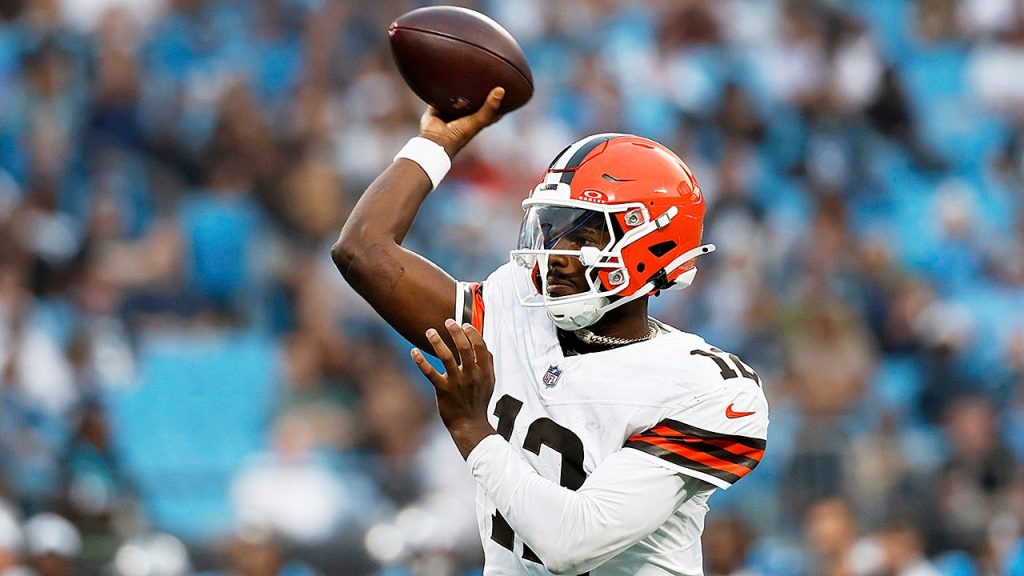 Shedeur Sanders will play in the Browns' final preseason game.