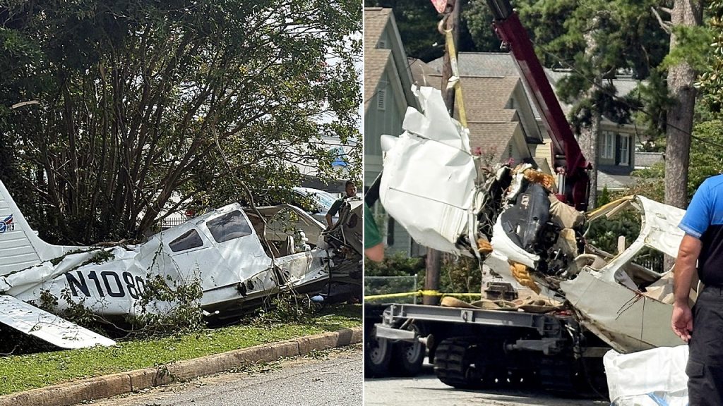 Small plane lands in yard of Atlanta suburb, all three passengers taken to hospital