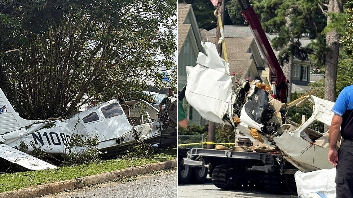 Small plane lands in yard of Atlanta suburb, all three passengers taken to hospital