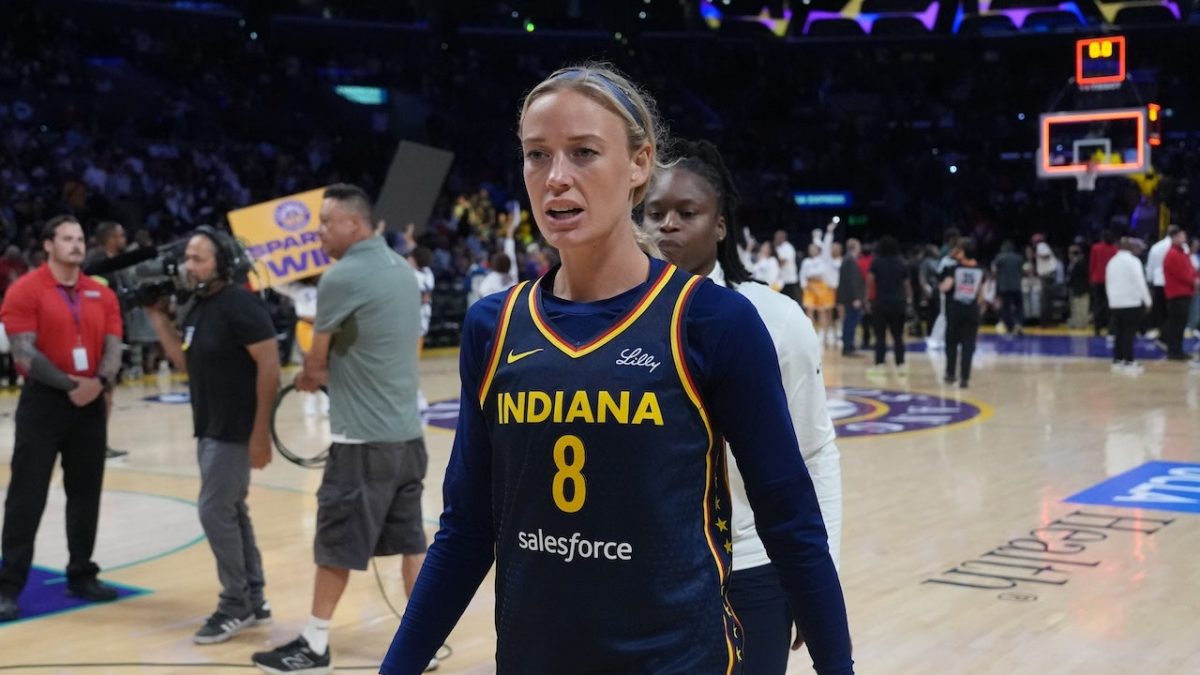 Sophie Cunningham struck by a sex toy during WNBA Fever versus Sparks match.