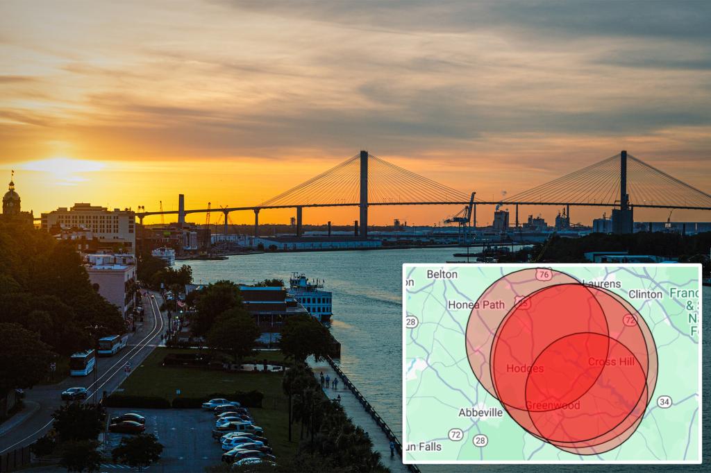 South Carolina hit by seven earthquakes in a row