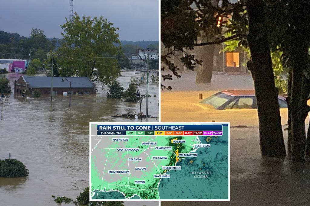 Southeast prepares for heavy rainfall and flooding as storms continue into the weekend