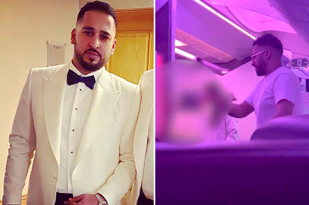 Staffing Match worker Salman Iftikhar threatened a flight attendant during a first-class incident.