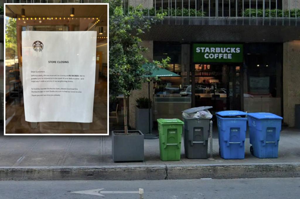 Starbucks closes another cafe in San Francisco