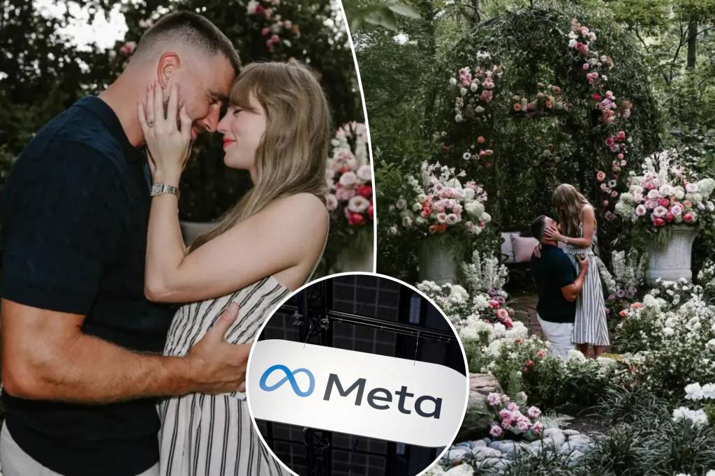 Taylor Swift and Travis Kelce's engagement announcement breaks Instagram record with 1 million reposts in 6 hours, according to Meta