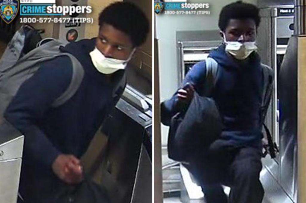 Teen in disguise attacked 29-year-old woman with a large kitchen knife on NYC train after she declined to hand over her bag, according to prosecutors.