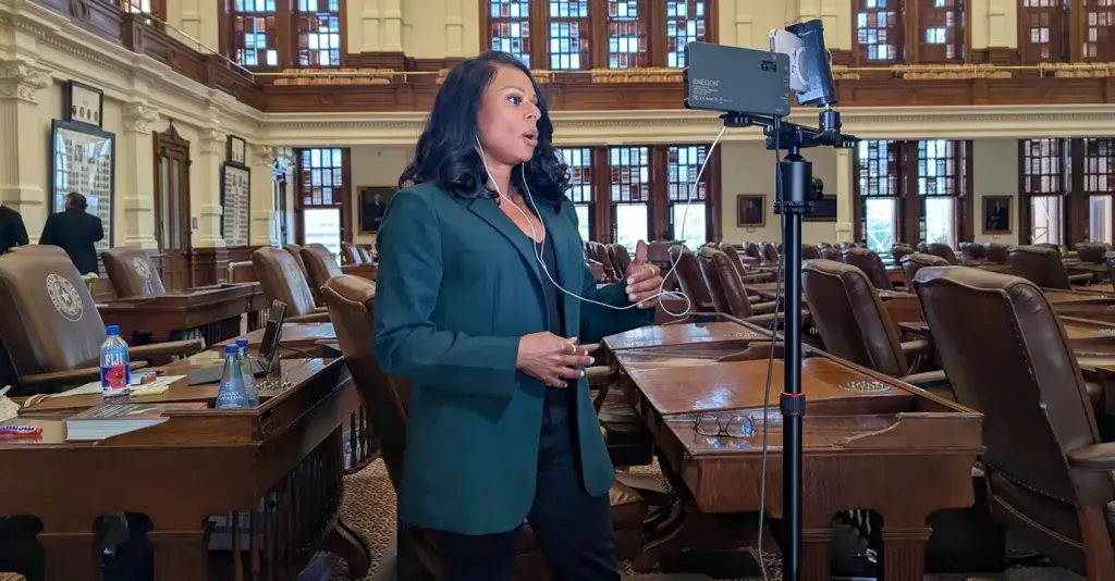 Texas Democratic lawmaker spends the night on the Capitol floor during standoff