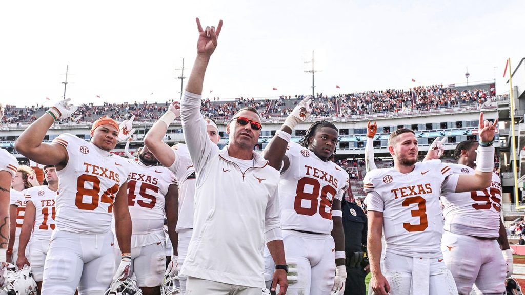Texas begins the college football season ranked No. 1 in the AP Top 25